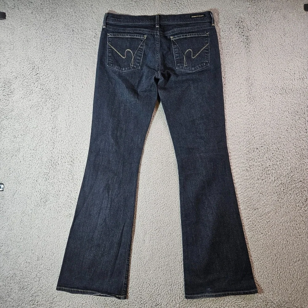 Citizens of Humanity Jeans Women 29 Ingrid Stretch Stay Gold‎ Low Waist Flare